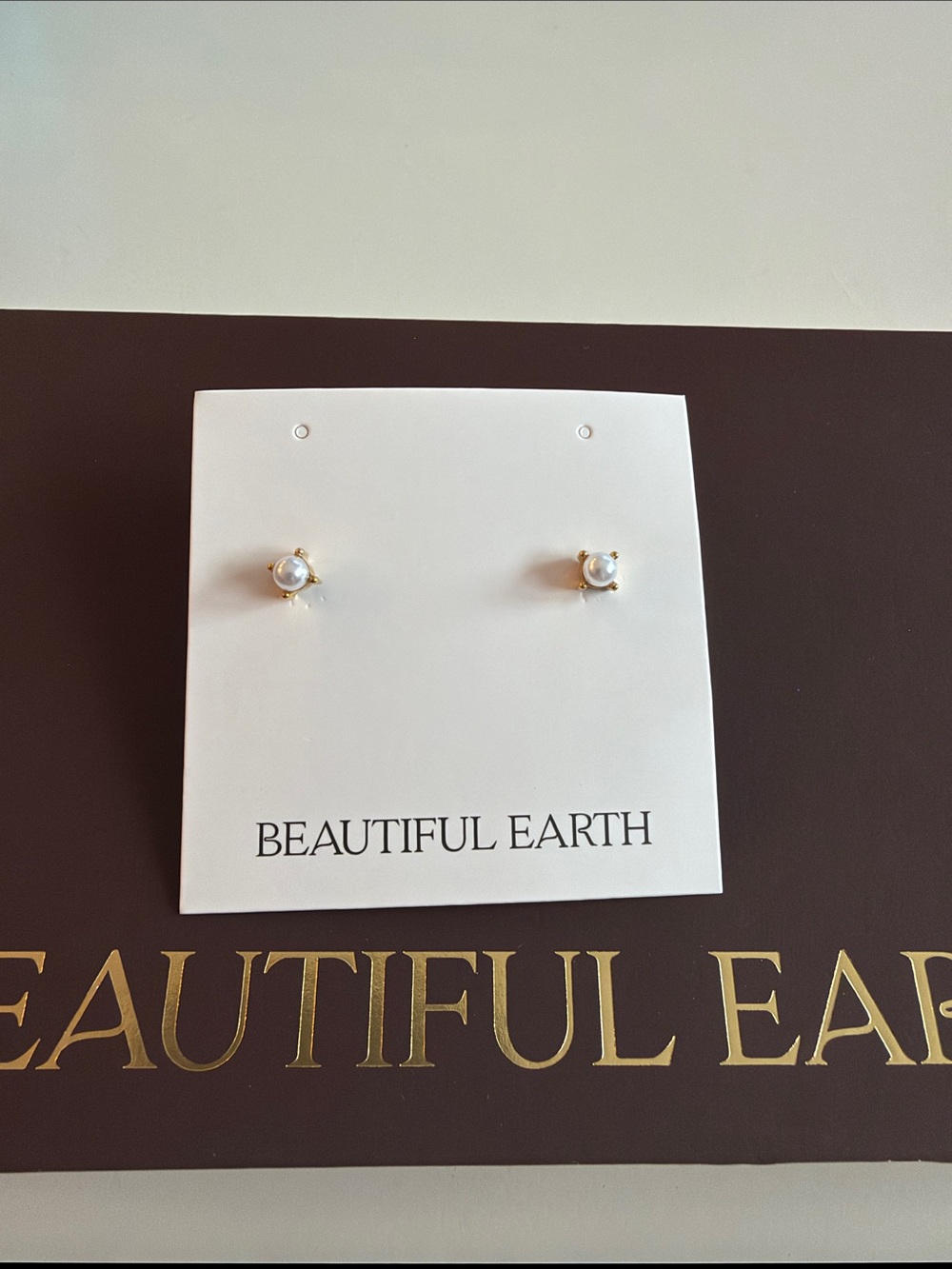 Beautiful Earth Sofia Pearl Stud Earrings